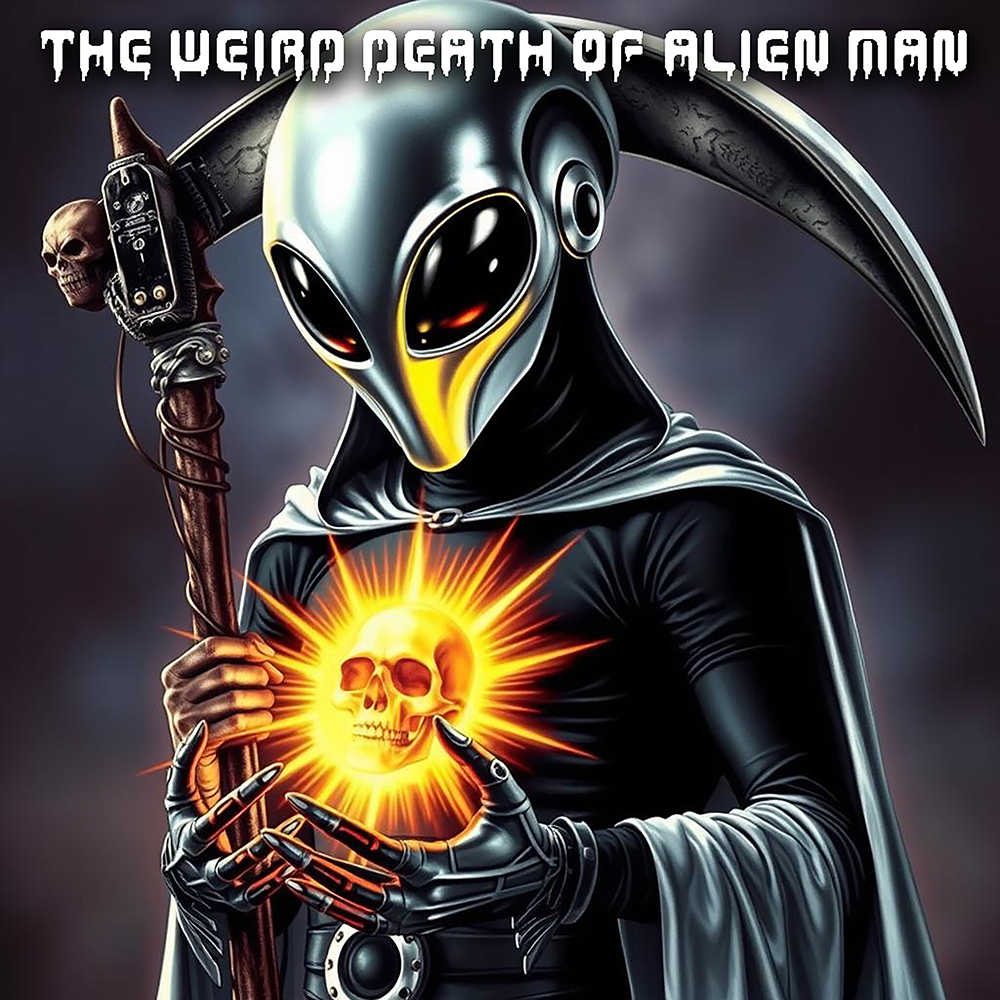 Weird Death Of Alien Man Bandcamp variant cover